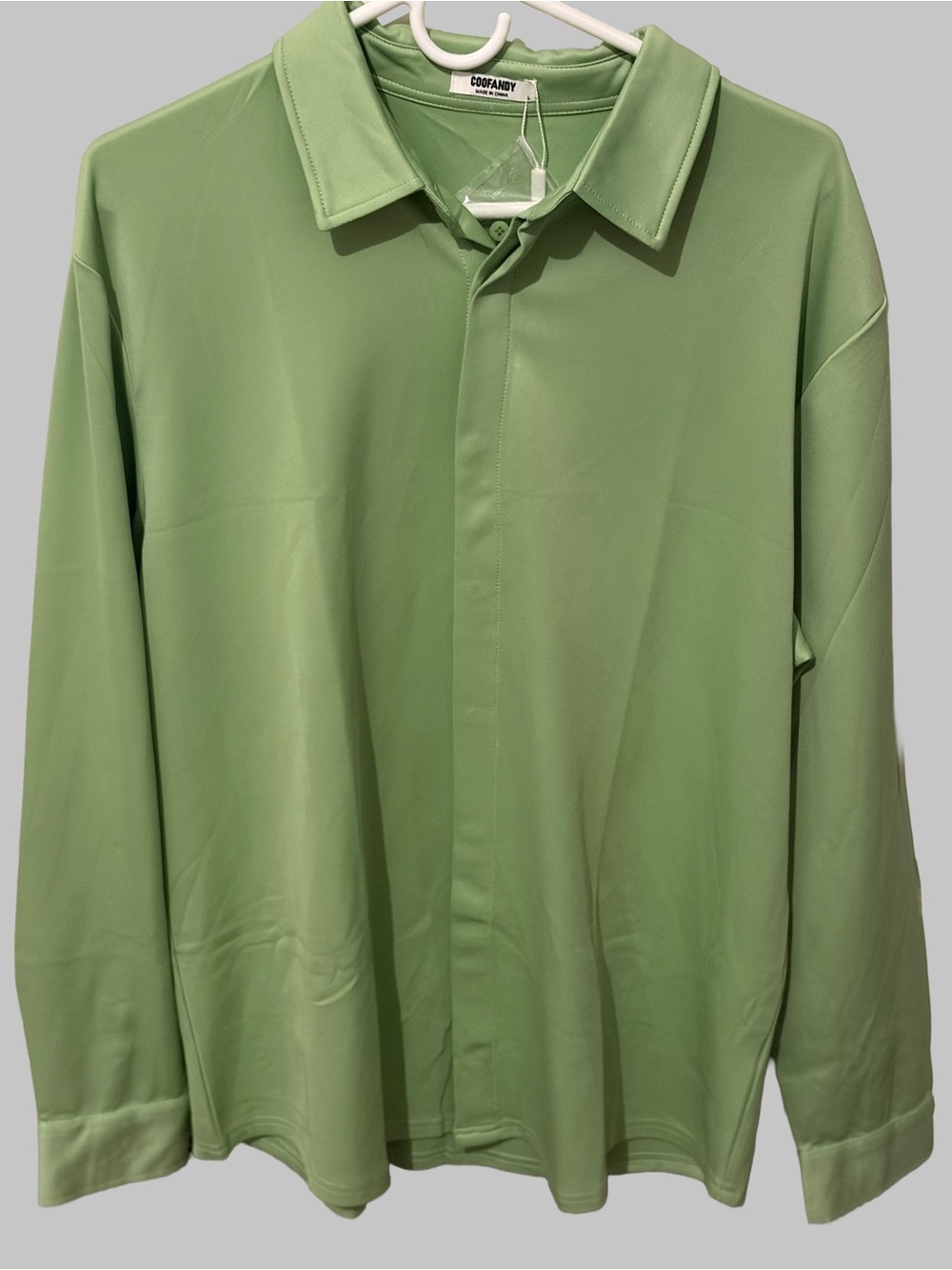 Coofandy Brand Men’s Casual or Dress in Lime Green